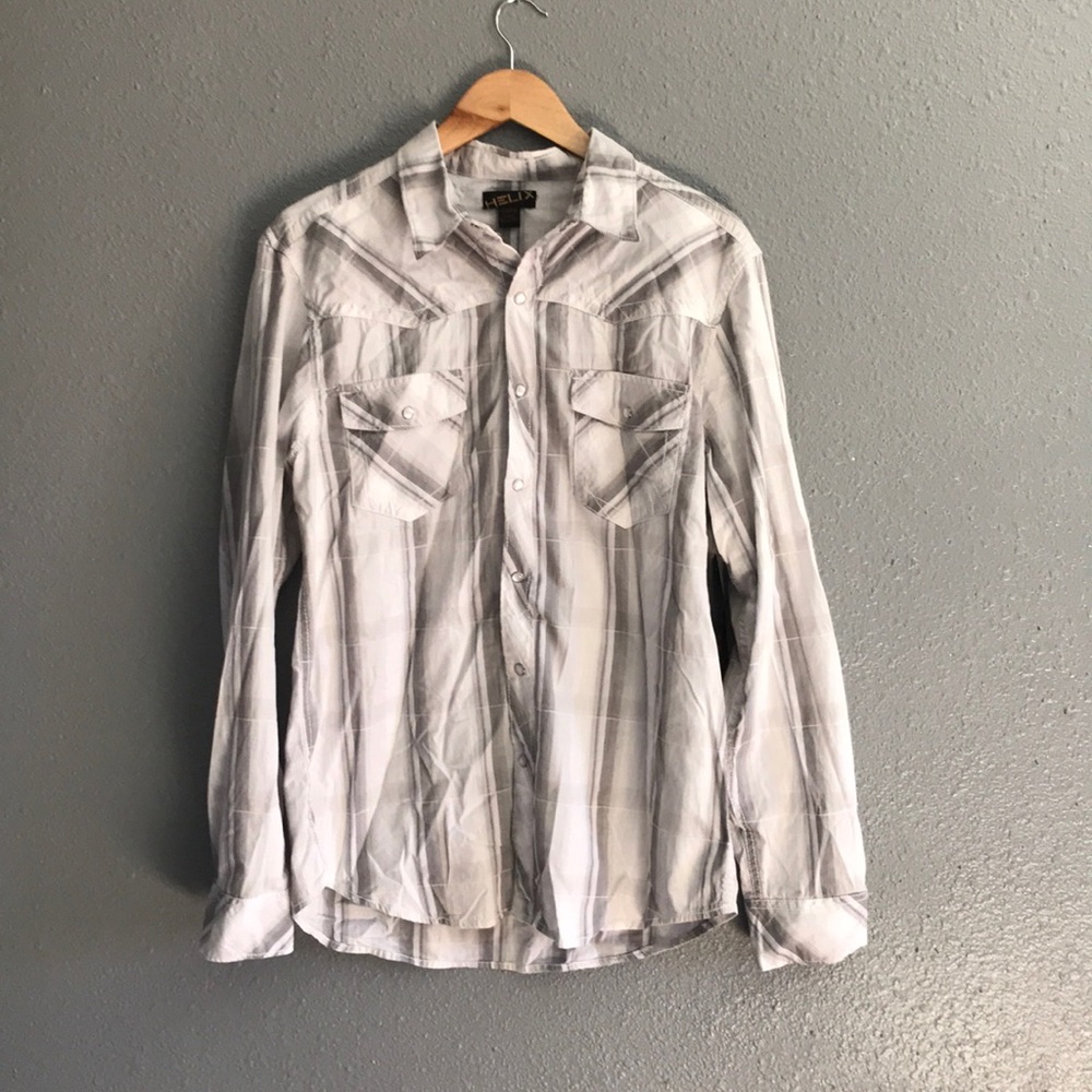 Men long Sleeve button Collar Shirt